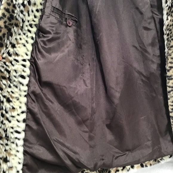 Dennis Basso Faux Fur Soft Hooded Animal Print Coat Jacket Plush Luxury Size XS - Picture 6 of 9